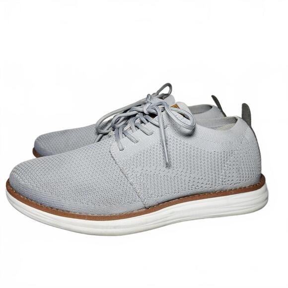 Bruno Marc Men's Grand-01 Grey Knit Oxfords Size 9 - Picture 3 of 9